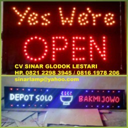 Lampu display led sign